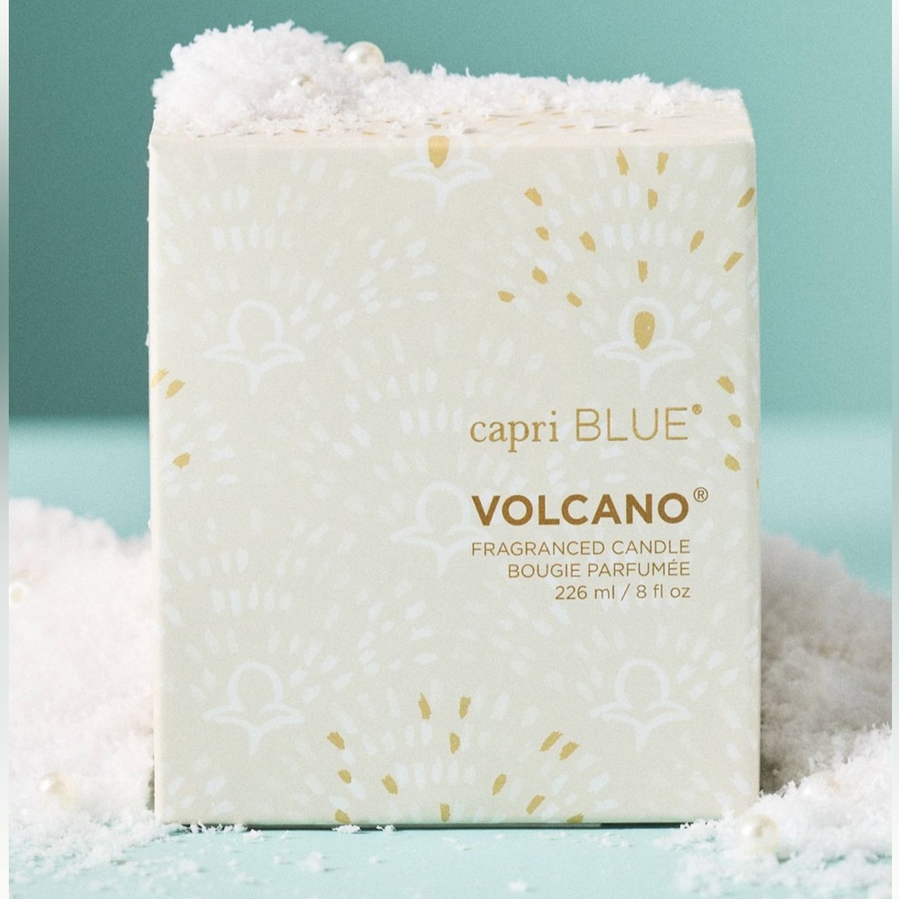 Anthropologie Capri Blue Volcano Glass Candle | 8 ounce | NIB